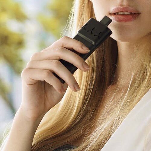 The AirVape X is comfortable to hold and easy to use
