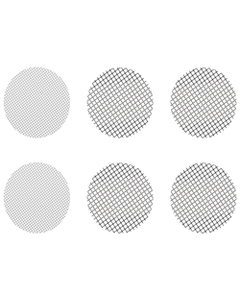 Este Juego de pantallas mixtas pequeñas consiste en 4 pantallas gruesas y 4 pantallas normales que se ajustan al Crafty, al Mighty y a los adaptadores de cápsulas de dosificación