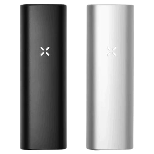 PAX Mini in black and silver colour standing next to each other.