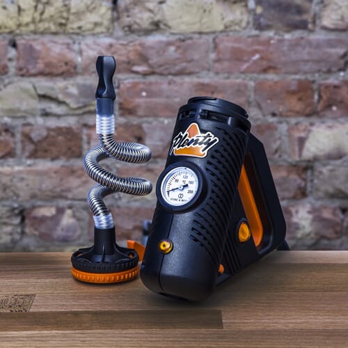 The Plenty vaporizer has a very unique look and resembles a power tool