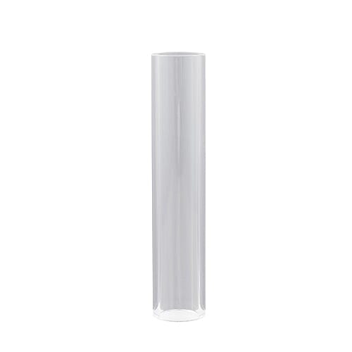 Leonardo Vaso Varese In Alluminio E Vetro Argentato | Design Moderno | 25x7x7 Cm | Leggero 310g