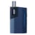 Wolkenkraft ÄRiS Ultra vaporizer in blue colour seen from the front with the glass mouthpiece inserted