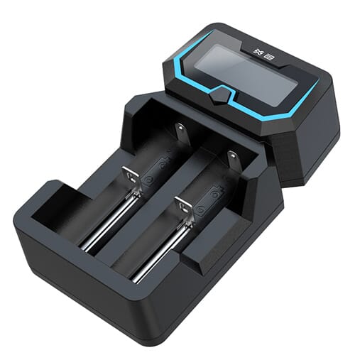 Xtar X2 Battery Charger without batteries inserted